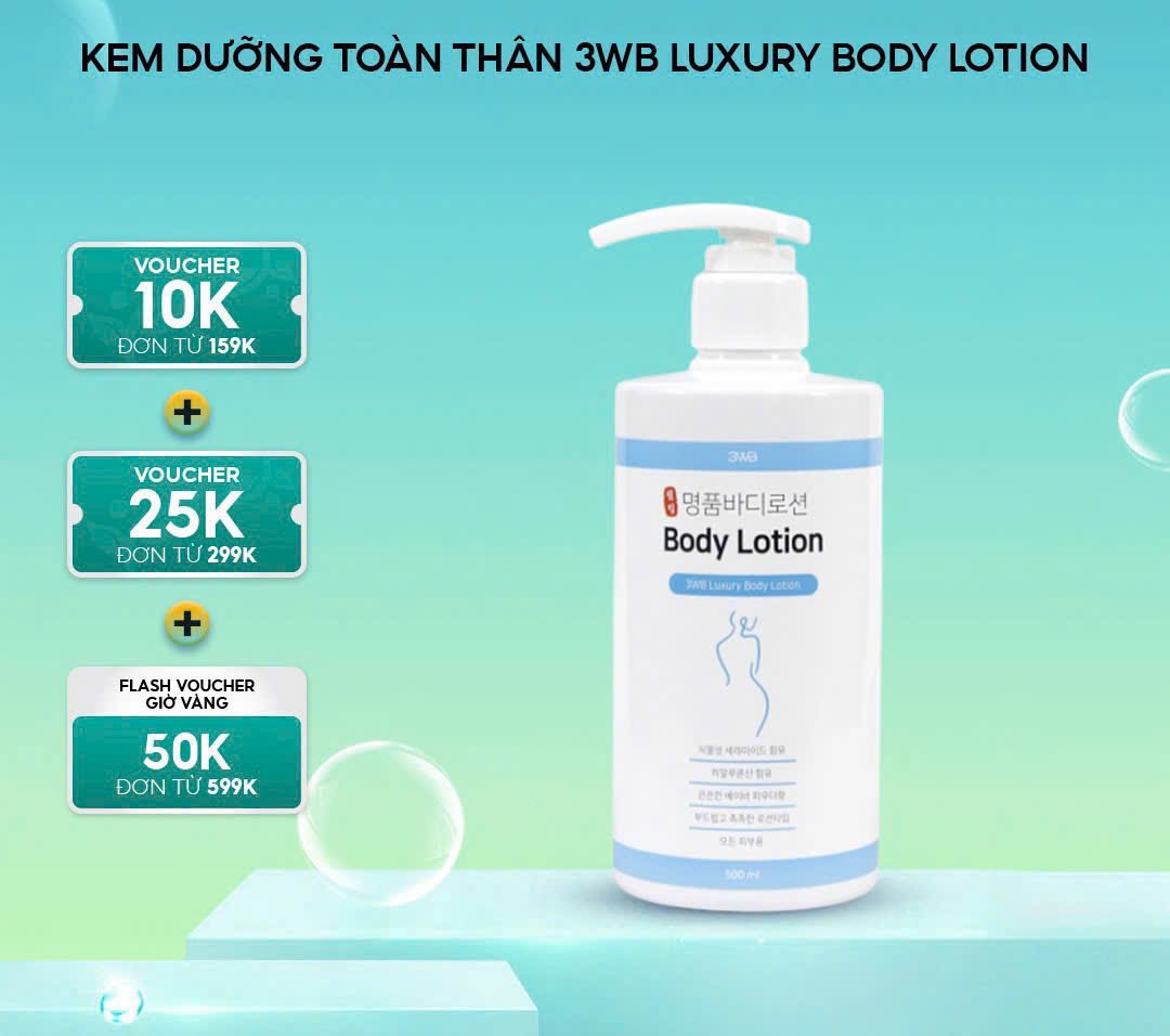 KEM DƯỠNG TOÀN THÂN 3WB LUXURY BODY LOTION